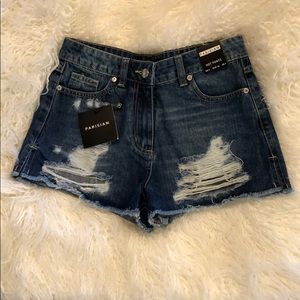 💣 DISTRESSED PARISIAN DENIM SHORTS 💣